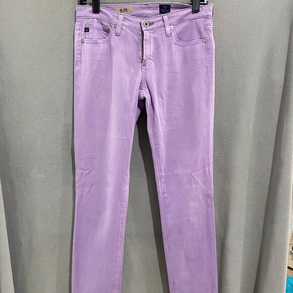 Ag Adriano Goldschmied Pants - AG Adriano Goldschmied Stilt Cigarette Jeans 27R | Lavender Purple | Made in USA